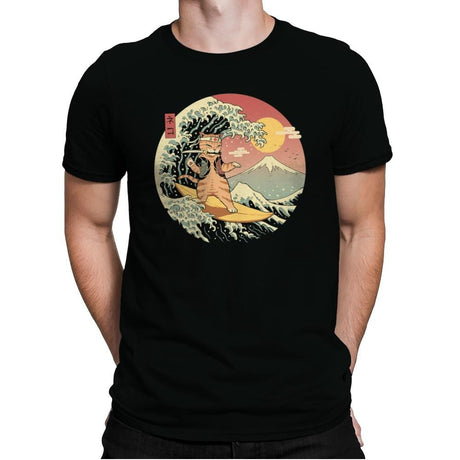 Catana Wave - Mens Premium T-Shirts RIPT Apparel Small / Black