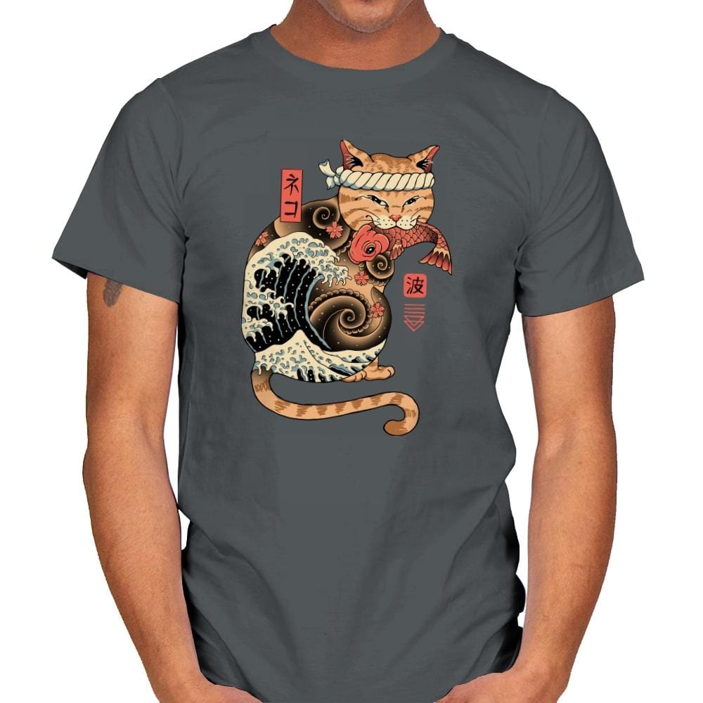 Catana Wave - Mens T-Shirts RIPT Apparel Small / Charcoal