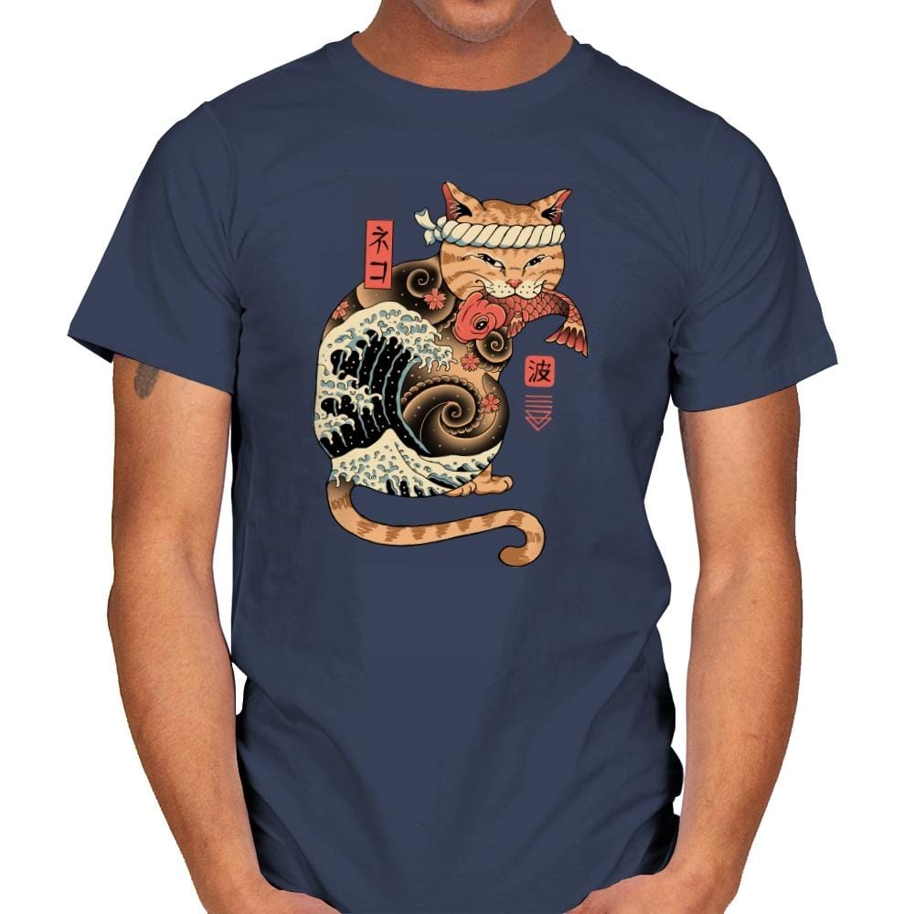 Catana Wave - Mens T-Shirts RIPT Apparel Small / Navy