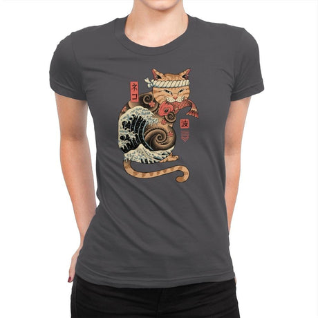 Catana Wave - Womens Premium T-Shirts RIPT Apparel Small / Heavy Metal