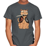 Catana with Headband - Mens T-Shirts RIPT Apparel Small / Charcoal