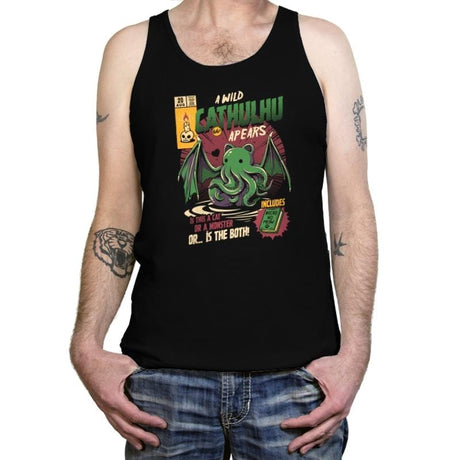 Cathulhu - Tanktop Tanktop RIPT Apparel X-Small / Black