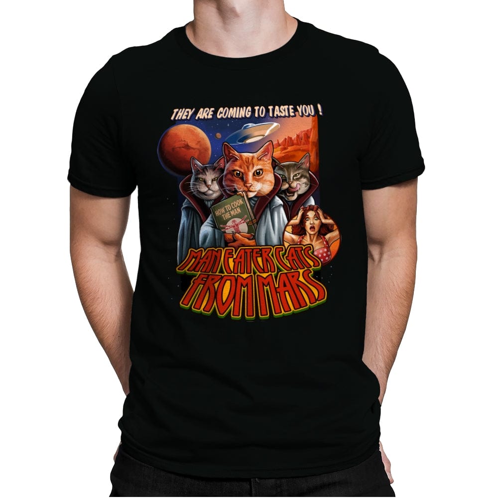 Cats from Mars - Mens Premium T-Shirts RIPT Apparel Small / Black