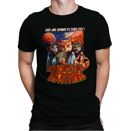 Cats from Mars - Mens Premium T-Shirts RIPT Apparel Small / Black