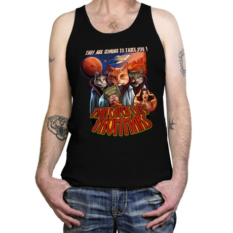Cats from Mars - Tanktop Tanktop RIPT Apparel X-Small / Black