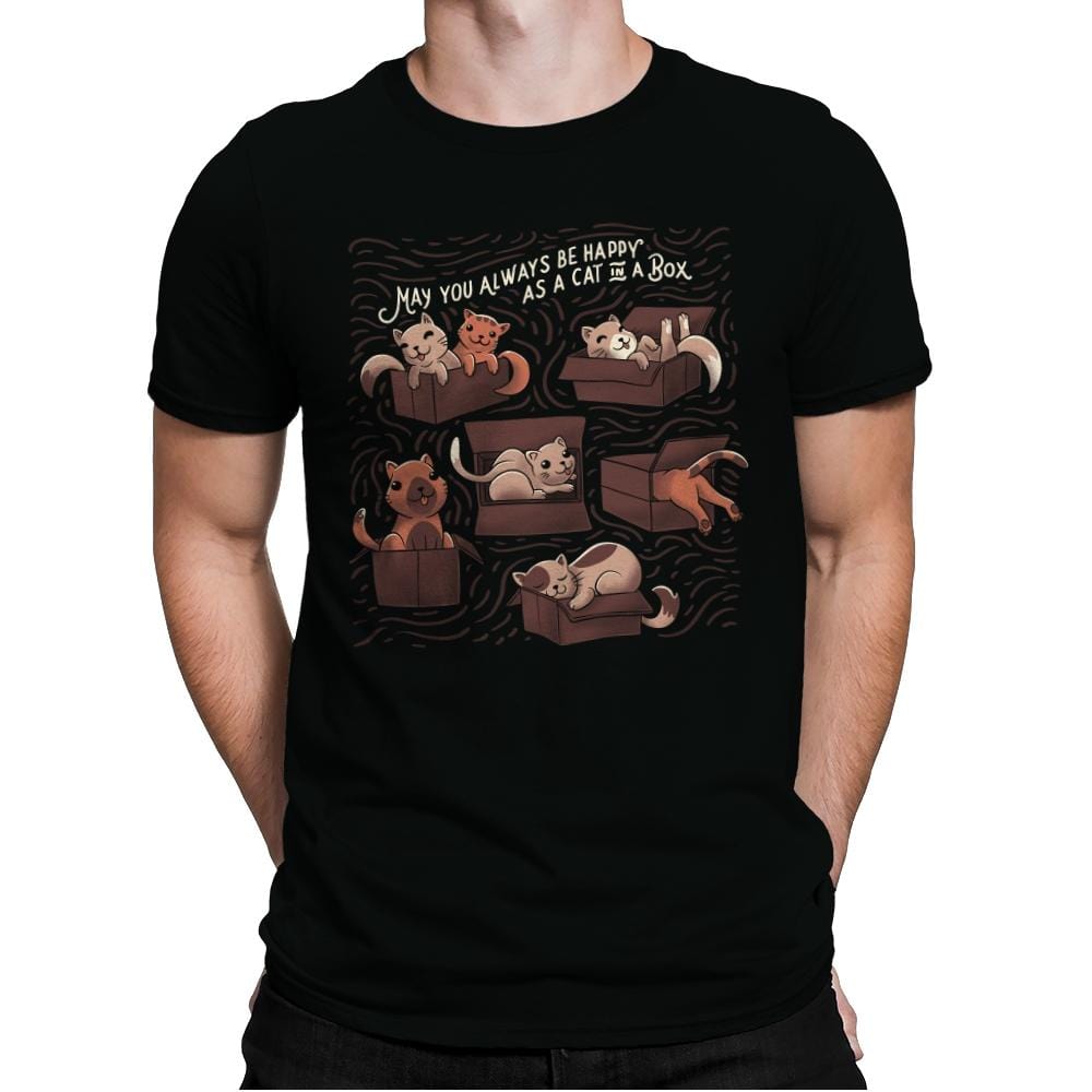 Cats in a Box - Mens Premium T-Shirts RIPT Apparel Small / Black