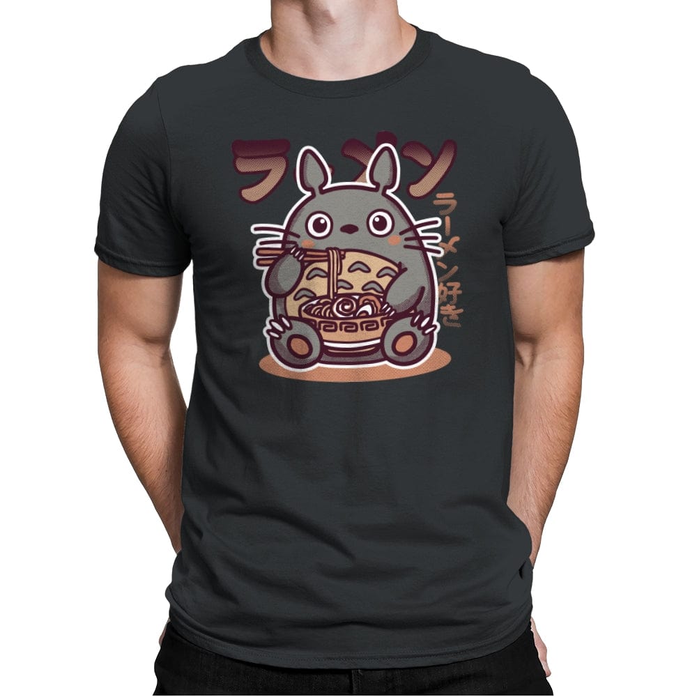 Cats Love Ramen - Mens Premium T-Shirts RIPT Apparel Small / Heavy Metal
