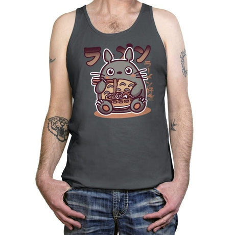 Cats Love Ramen - Tanktop Tanktop RIPT Apparel X-Small / Asphalt