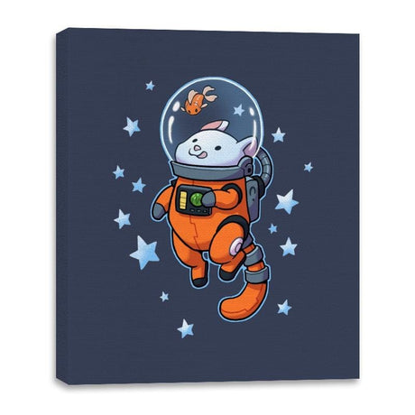 Catstronaut - Canvas Wraps Canvas Wraps RIPT Apparel 8x10 / Navy