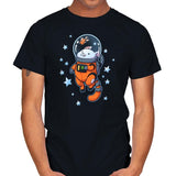 Catstronaut - Mens T-Shirts RIPT Apparel Small / Black