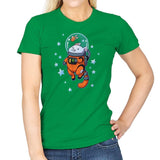 Catstronaut - Womens T-Shirts RIPT Apparel Small / Irish Green