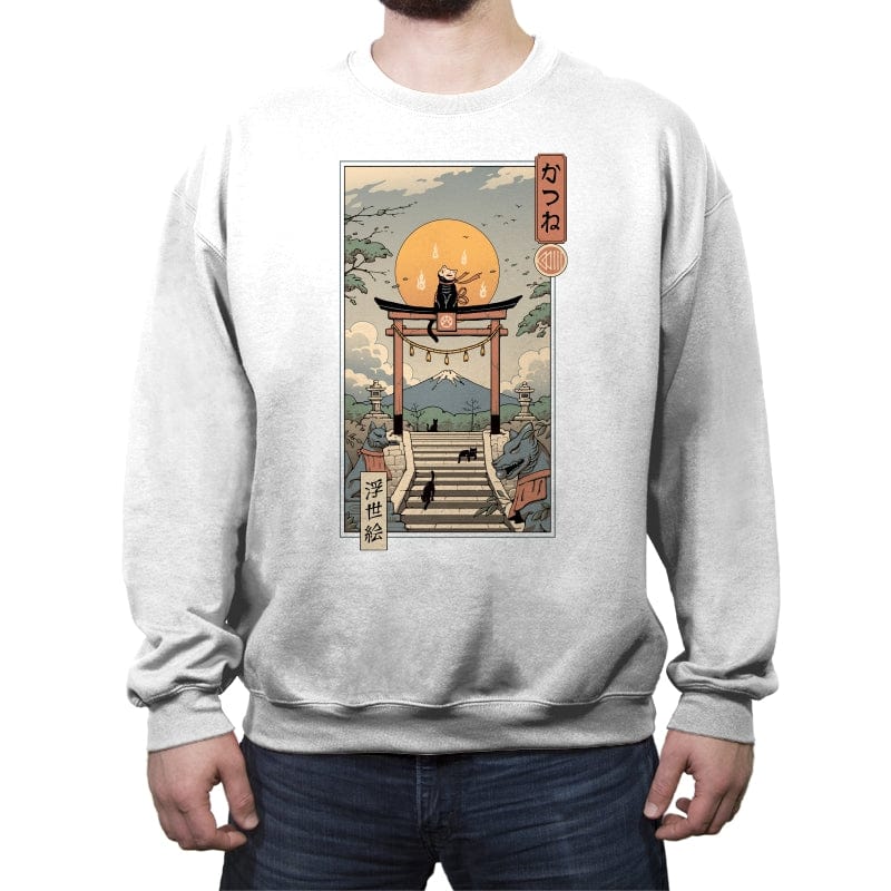 Catsune Inari - Crew Neck Sweatshirt Crew Neck Sweatshirt RIPT Apparel Small / White