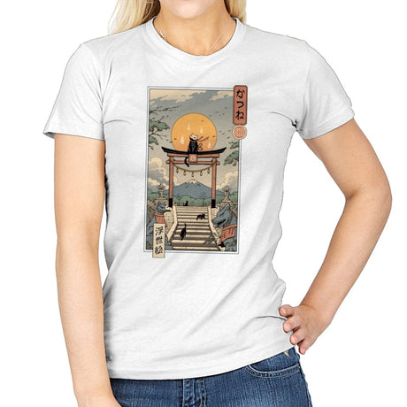 Catsune Inari - Womens T-Shirts RIPT Apparel Small / White