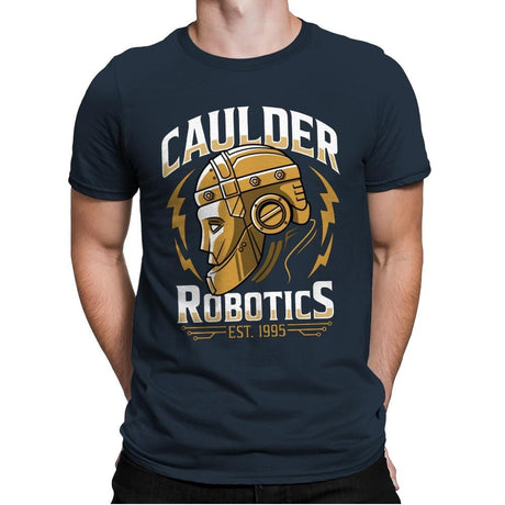 Caulder Robotics - Mens Premium T-Shirts RIPT Apparel Small / Indigo