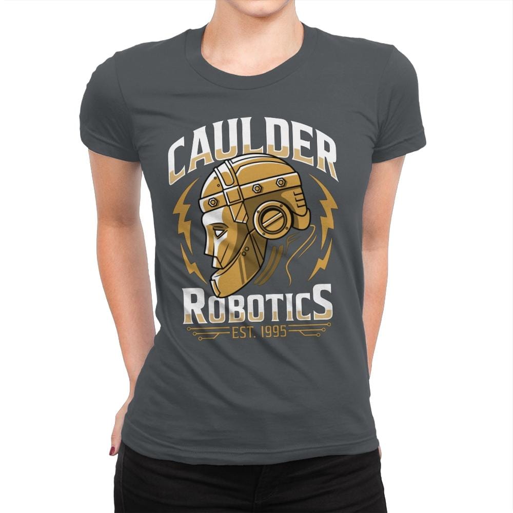 Caulder Robotics - Womens Premium T-Shirts RIPT Apparel Small / Heavy Metal