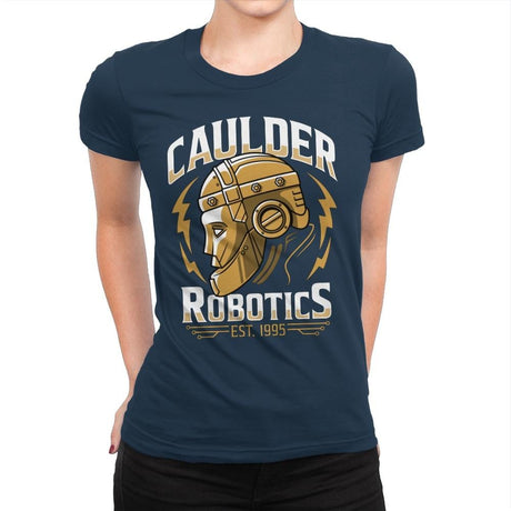 Caulder Robotics - Womens Premium T-Shirts RIPT Apparel Small / Midnight Navy