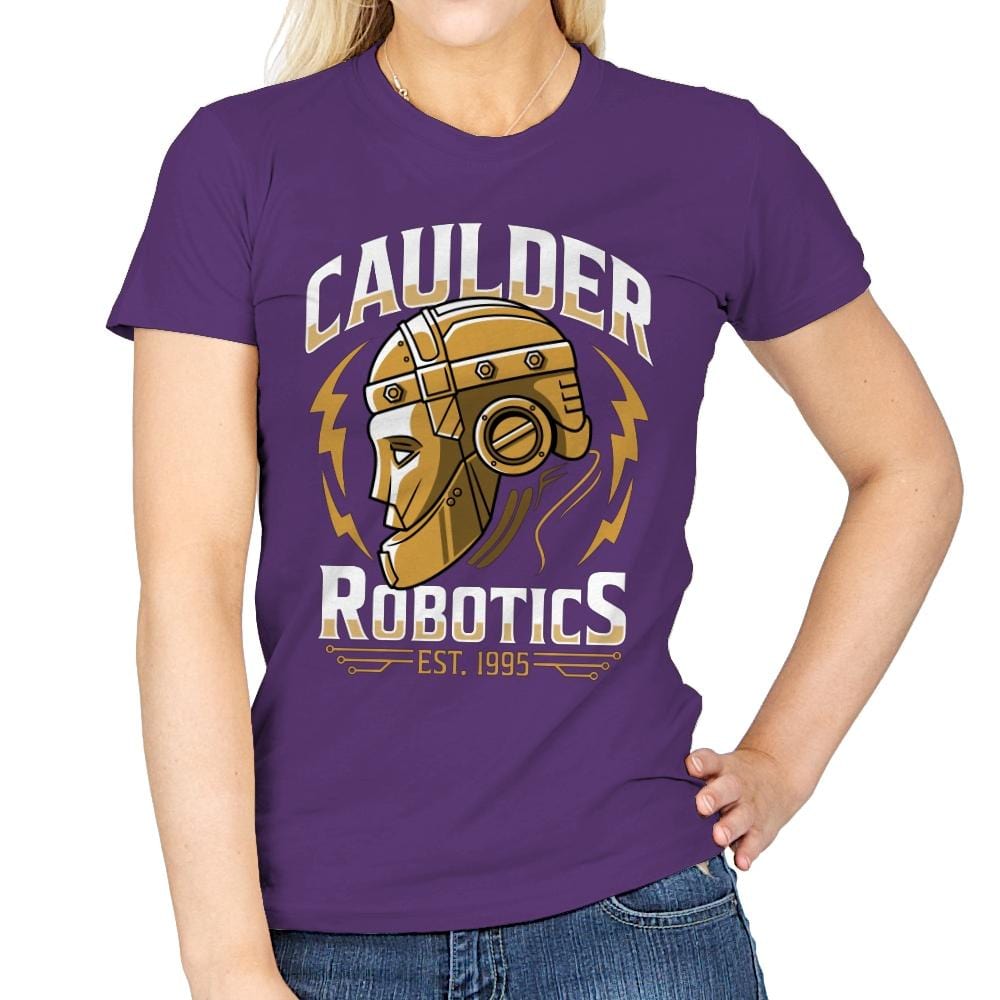 Caulder Robotics - Womens T-Shirts RIPT Apparel Small / Purple
