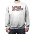 Caverns and Canines - Crew Neck Sweatshirt Crew Neck Sweatshirt RIPT Apparel Small / White