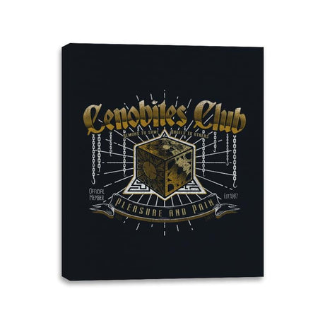 Cenobites Club - Canvas Wraps Canvas Wraps RIPT Apparel 11x14 / Black