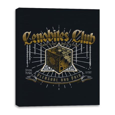 Cenobites Club - Canvas Wraps Canvas Wraps RIPT Apparel 16x20 / Black