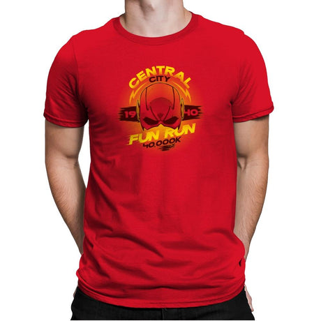 Central City Fun Run Exclusive - Mens Premium T-Shirts RIPT Apparel Small / Red