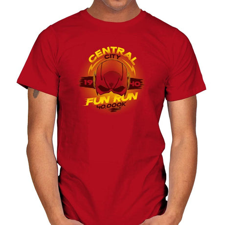 Central City Fun Run Exclusive - Mens T-Shirts RIPT Apparel Small / Red