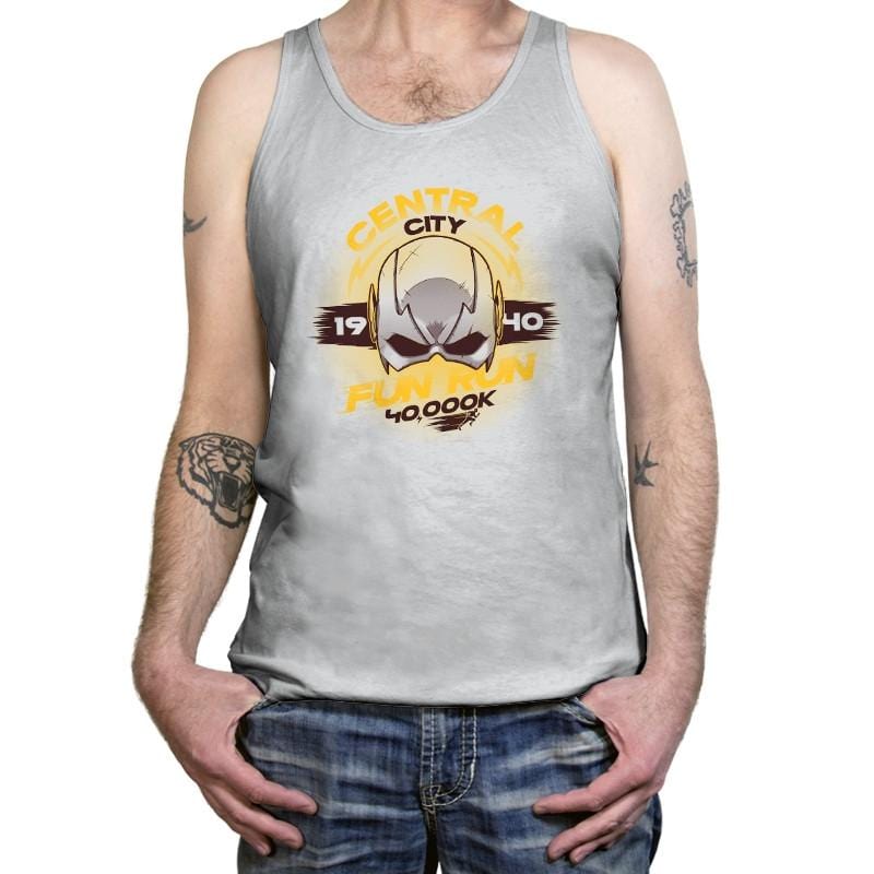 Central City Fun Run Exclusive - Tanktop Tanktop RIPT Apparel X-Small / Silver