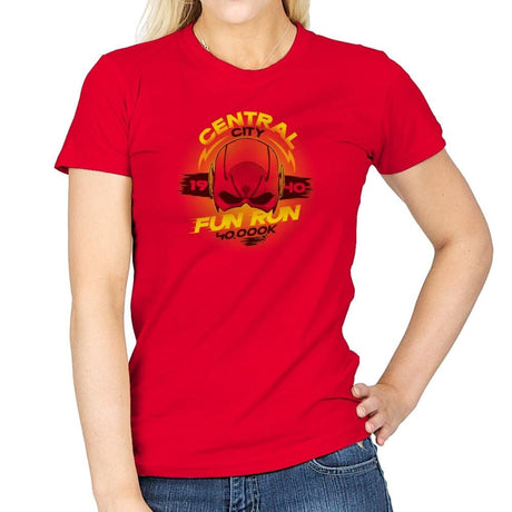 Central City Fun Run Exclusive - Womens T-Shirts RIPT Apparel Small / Red