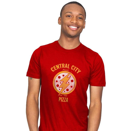 Central City Pizza - Mens T-Shirts RIPT Apparel Small / Red