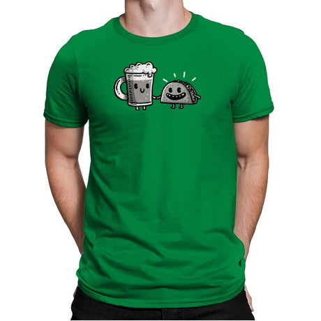 Cerveza y Taco Classic - Mens Premium T-Shirts RIPT Apparel Small / Kelly