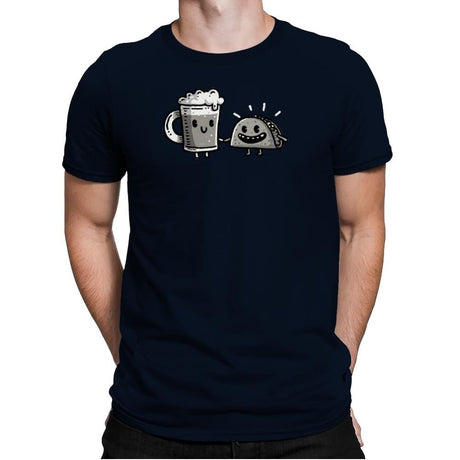 Cerveza y Taco Classic - Mens Premium T-Shirts RIPT Apparel Small / Midnight Navy
