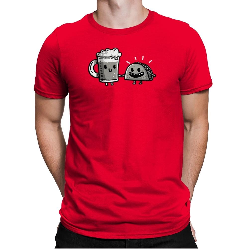 Cerveza y Taco Classic - Mens Premium T-Shirts RIPT Apparel Small / Red