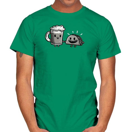 Cerveza y Taco Classic - Mens T-Shirts RIPT Apparel Small / Kelly