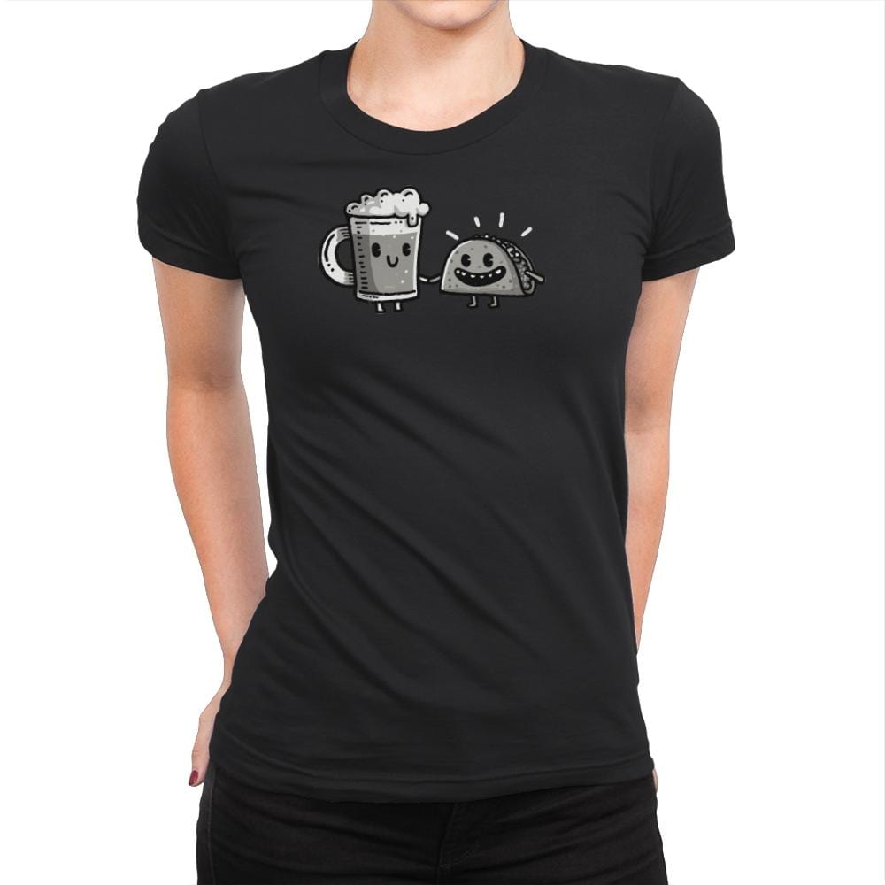 Cerveza y Taco Classic - Womens Premium T-Shirts RIPT Apparel Small / Black