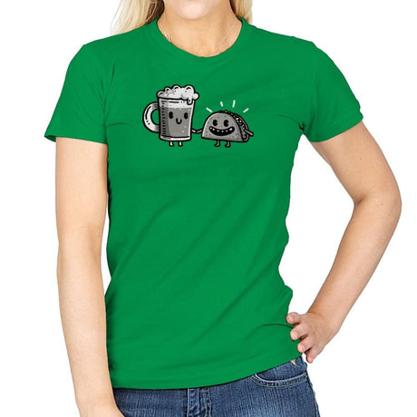 Cerveza y Taco Classic - Womens T-Shirts RIPT Apparel Small / Irish Green