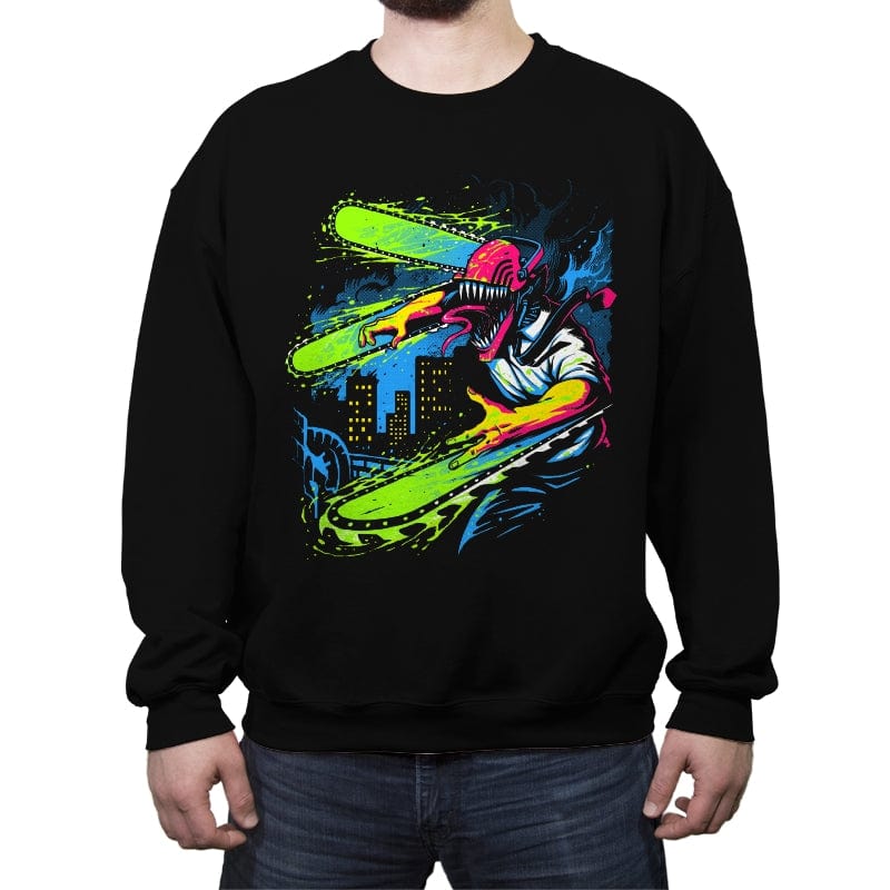Chain of Filth - Crew Neck Sweatshirt Crew Neck Sweatshirt RIPT Apparel Small / Black