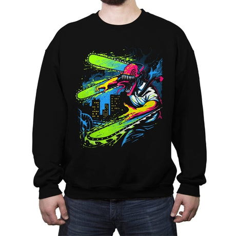 Chain of Filth - Crew Neck Sweatshirt Crew Neck Sweatshirt RIPT Apparel Small / Black