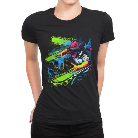 Chain of Filth - Womens Premium T-Shirts RIPT Apparel Small / Black