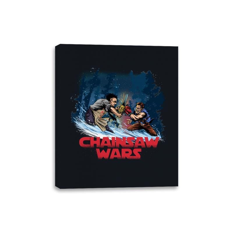 Chainsaw Wars - Canvas Wraps Canvas Wraps RIPT Apparel 8x10 / Black