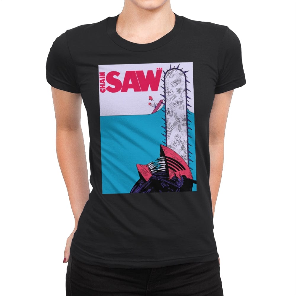 Chainsaw Water - Womens Premium T-Shirts RIPT Apparel Small / Black