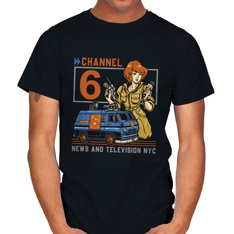 Channel 6 News - Mens T-Shirts RIPT Apparel Small / Black