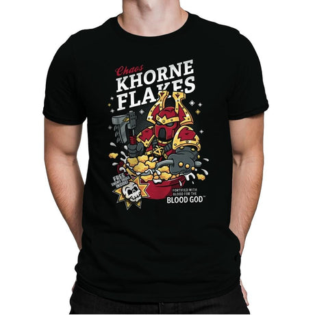 Chaos Khorne Flakes - Mens Premium T-Shirts RIPT Apparel Small / Black