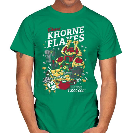 Chaos Khorne Flakes - Mens T-Shirts RIPT Apparel Small / Kelly
