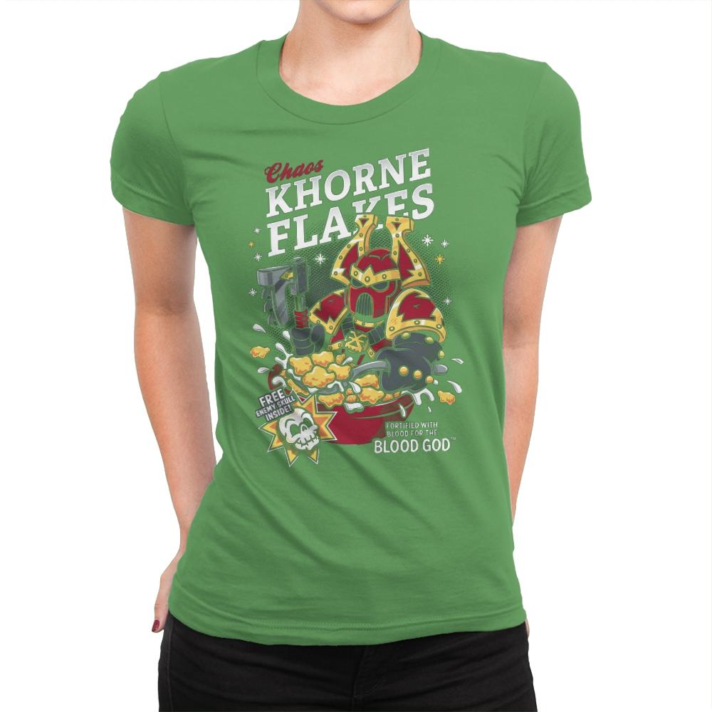 Chaos Khorne Flakes - Womens Premium T-Shirts RIPT Apparel Small / Kelly