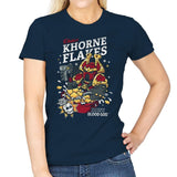 Chaos Khorne Flakes - Womens T-Shirts RIPT Apparel Small / Navy