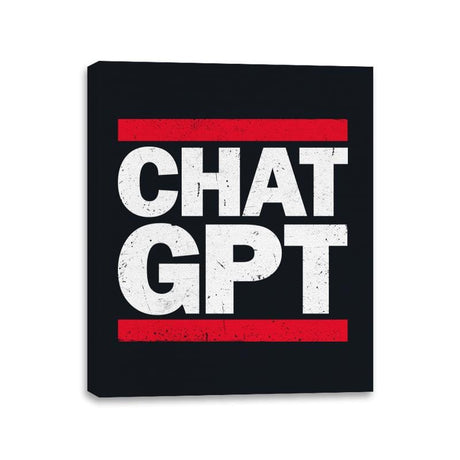 Chat GPT - Canvas Wraps Canvas Wraps RIPT Apparel 11x14 / Black