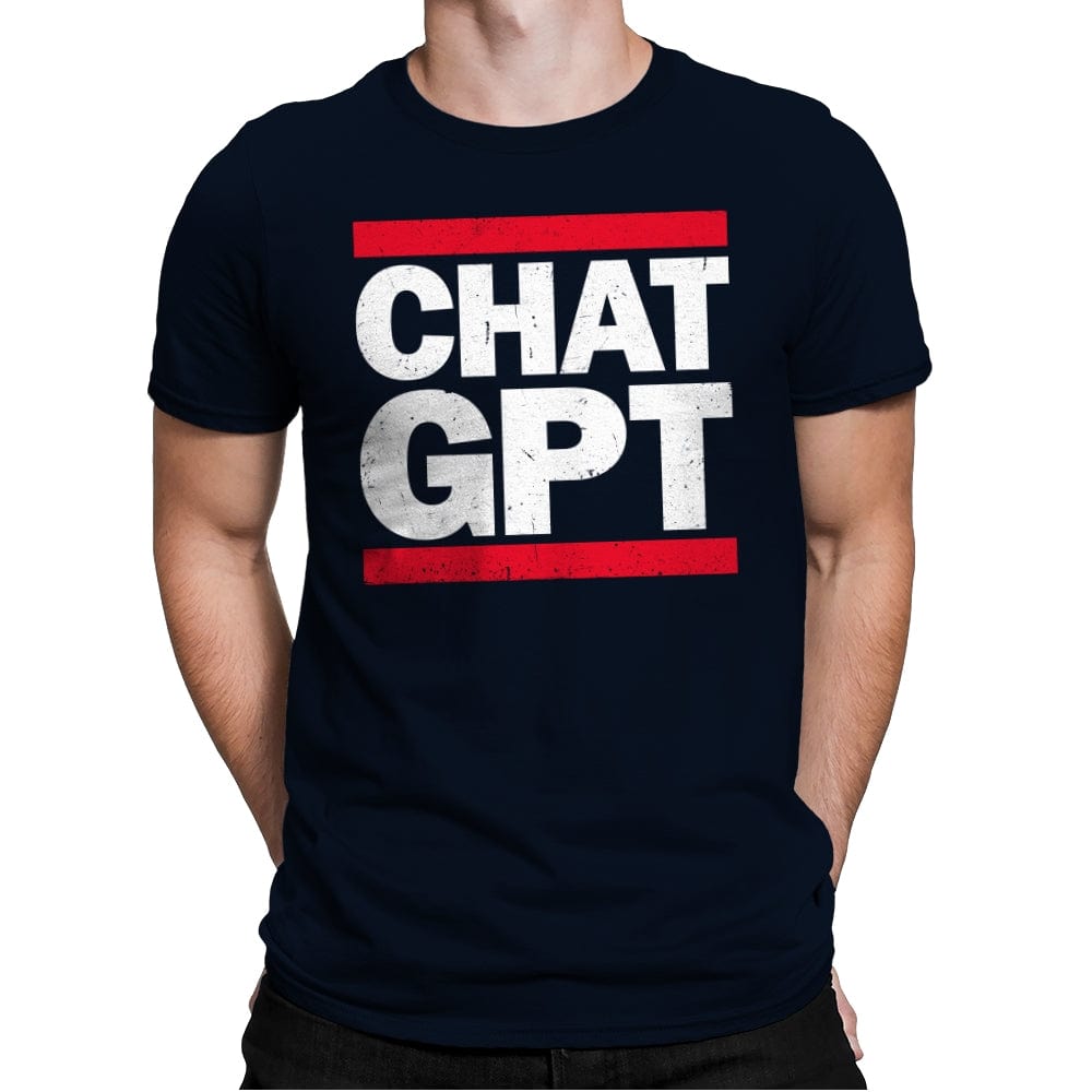 Chat GPT - Mens Premium T-Shirts RIPT Apparel Small / Midnight Navy