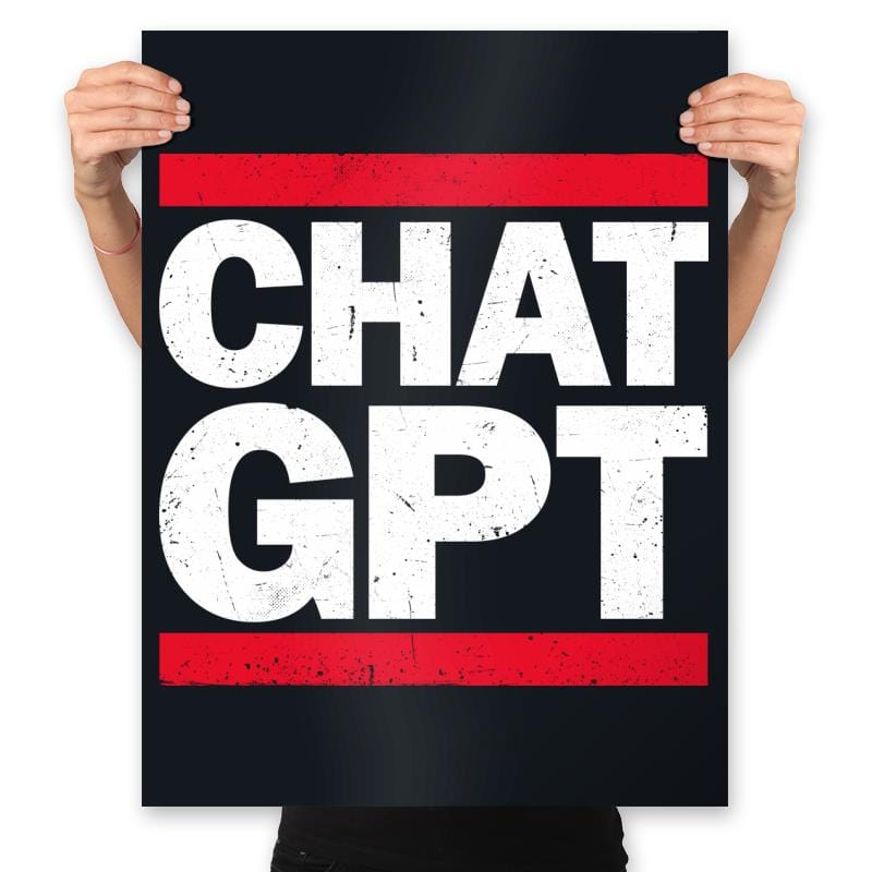 Chat GPT - Prints Posters RIPT Apparel 18x24 / Black