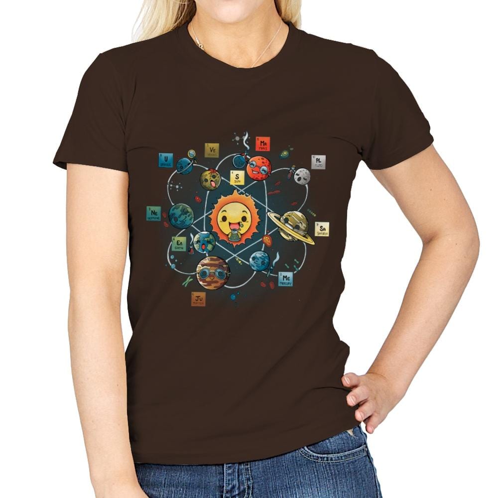 Chemical System - Womens T-Shirts RIPT Apparel Small / Dark Chocolate