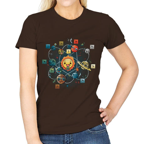 Chemical System - Womens T-Shirts RIPT Apparel Small / Dark Chocolate